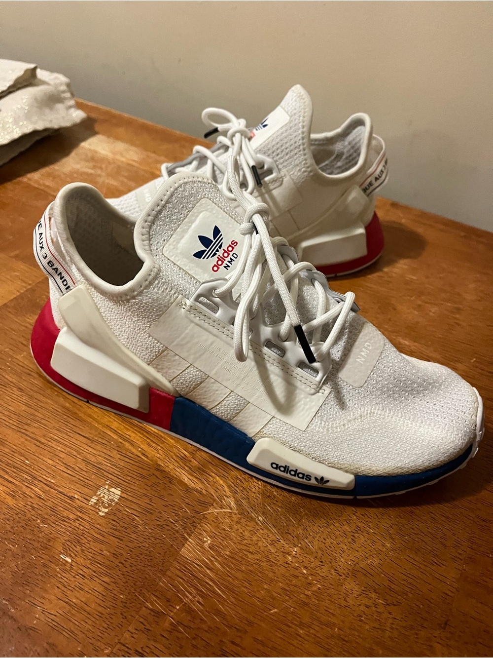 Adidas NMD R1 V2 White Lush Red 2020 Youth Size 7